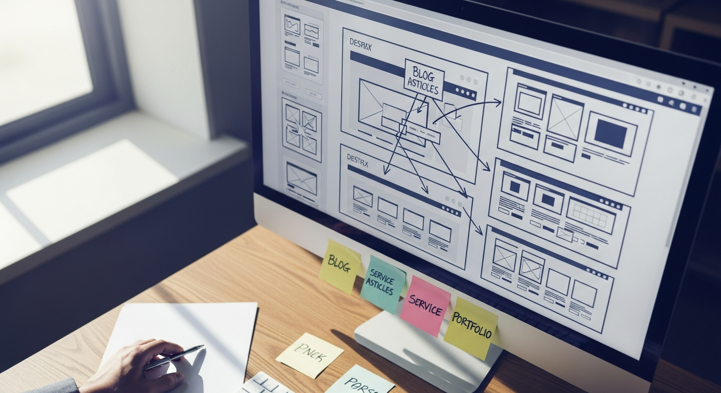 3. Un maillage interne trop faible entre services, portfolio et blog