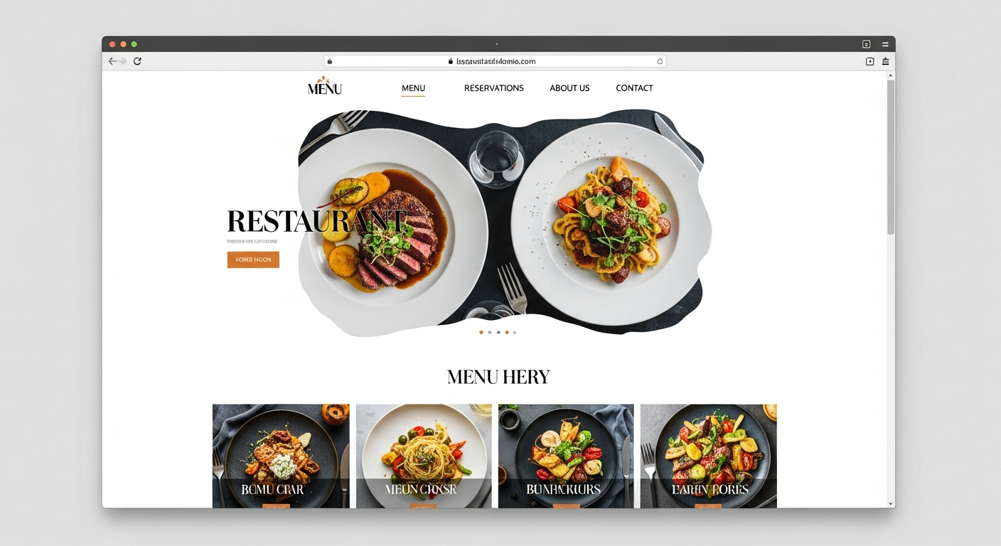 Après : nouveau site restaurant moderne et élégant