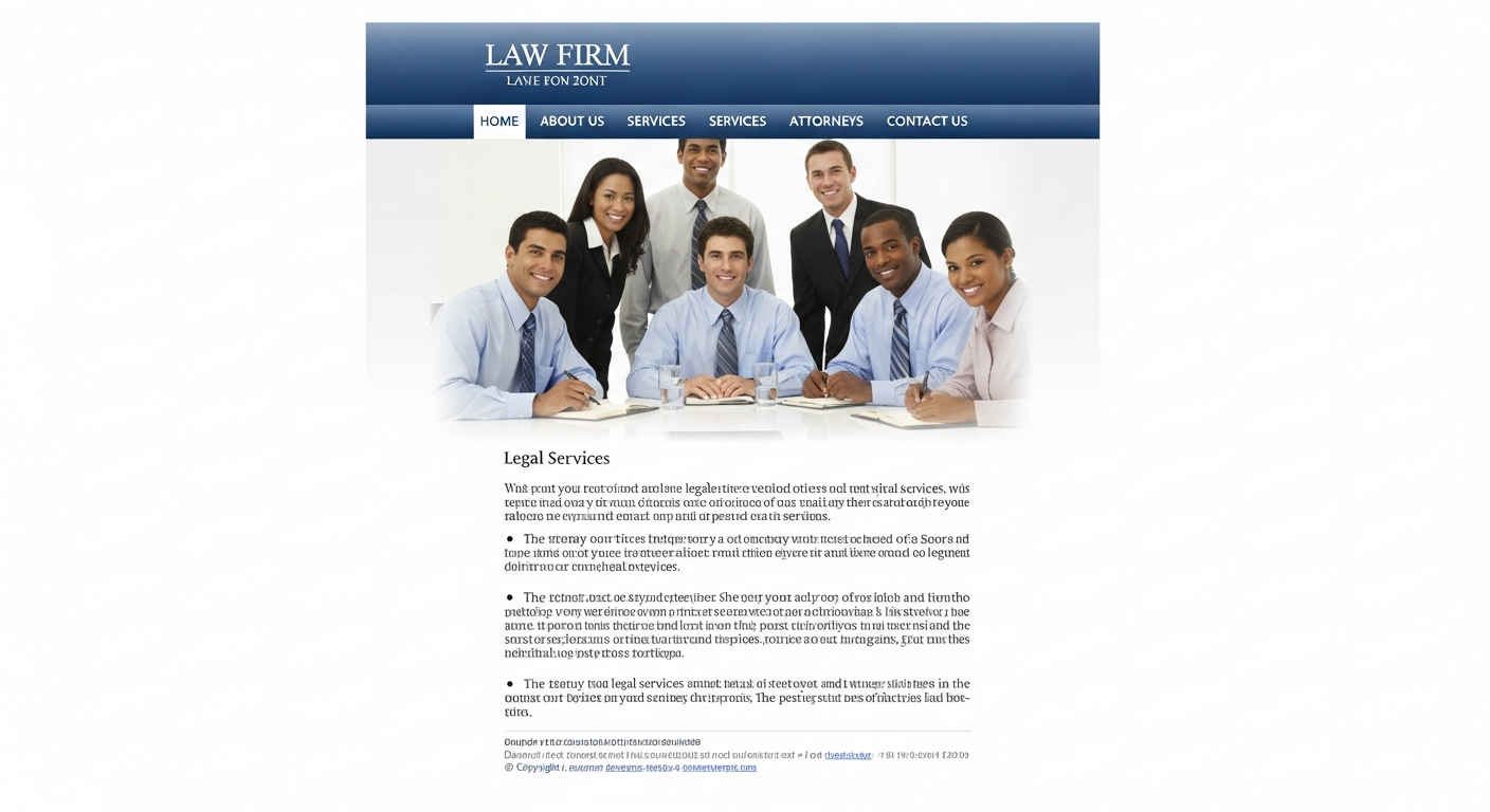 Avant : ancien site cabinet d'avocat dépassé