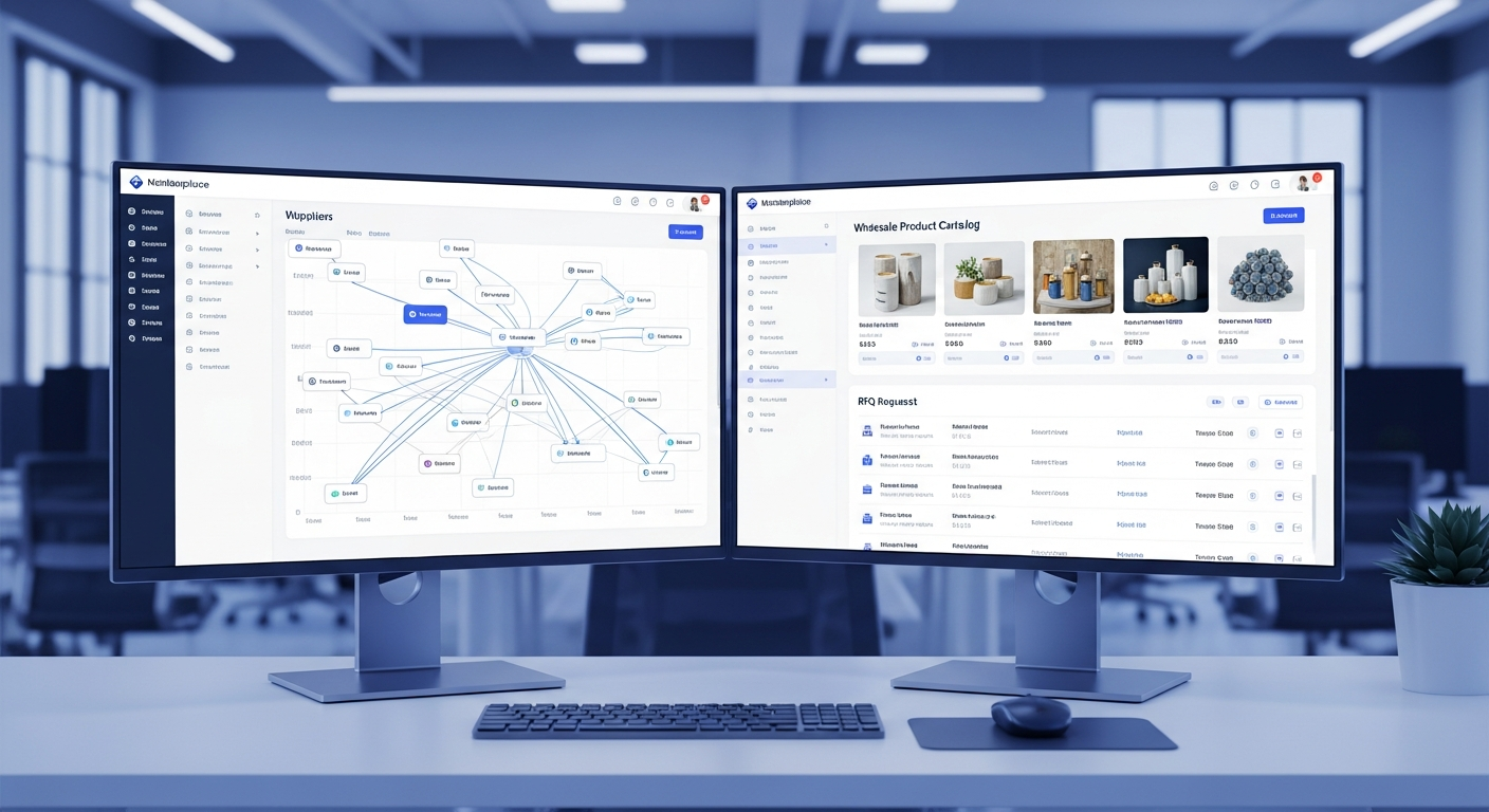 Tableau de bord de la marketplace BtoB SupplyLink