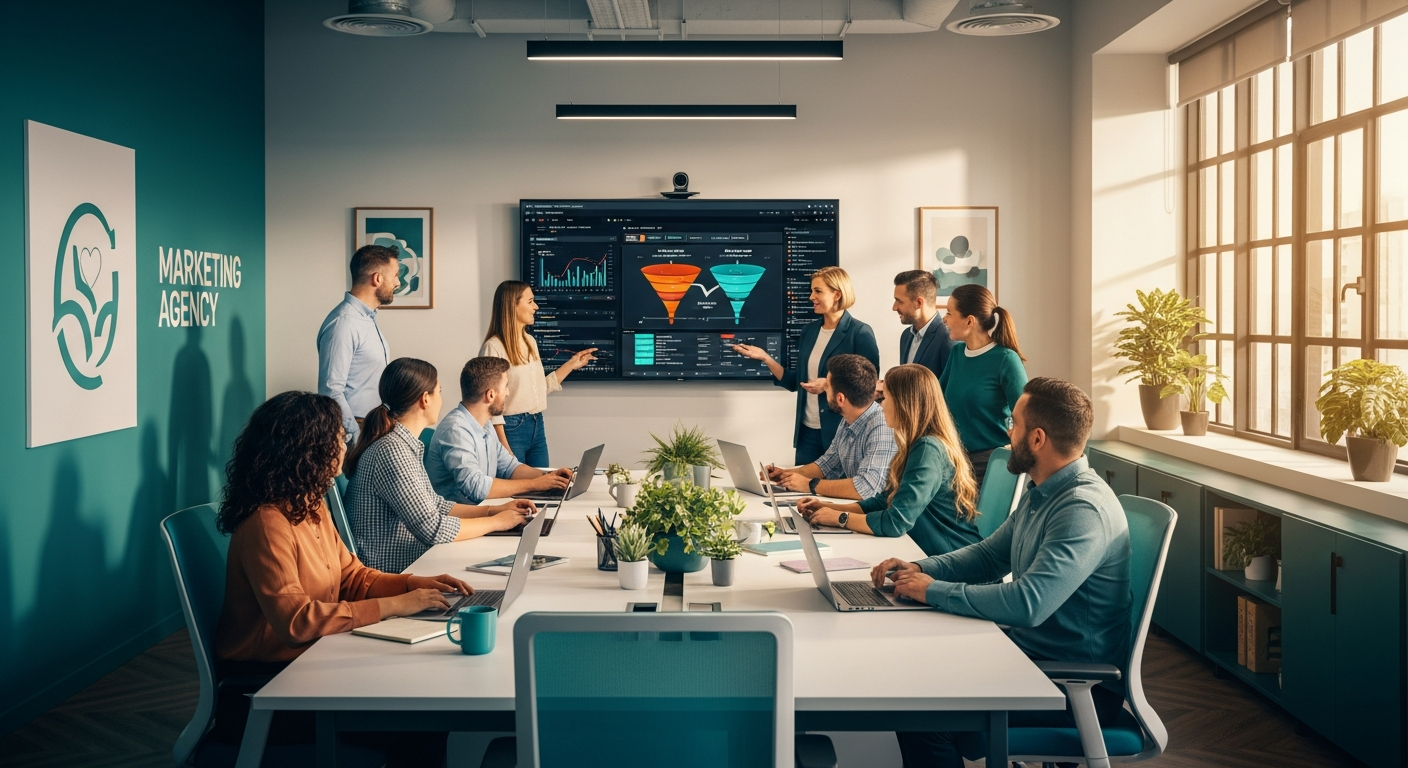 Équipe Lead Acquisition Studio collaborant sur la méthode en 4 étapes