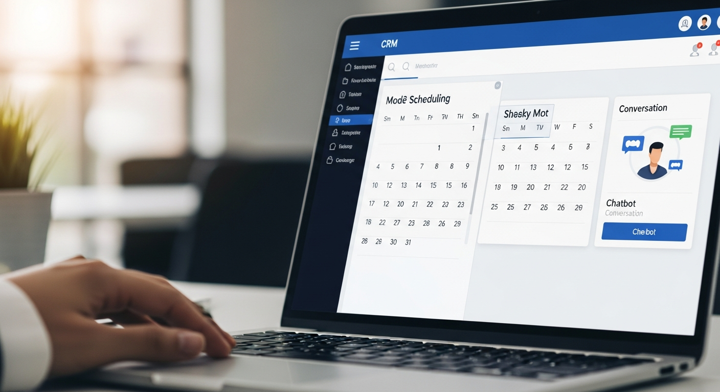 4. Prise de rendez-vous assistée par le chatbot avec enrichissement CRM