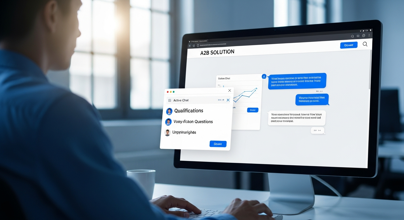Scénario 1 : la qualification de lead sur une page solution