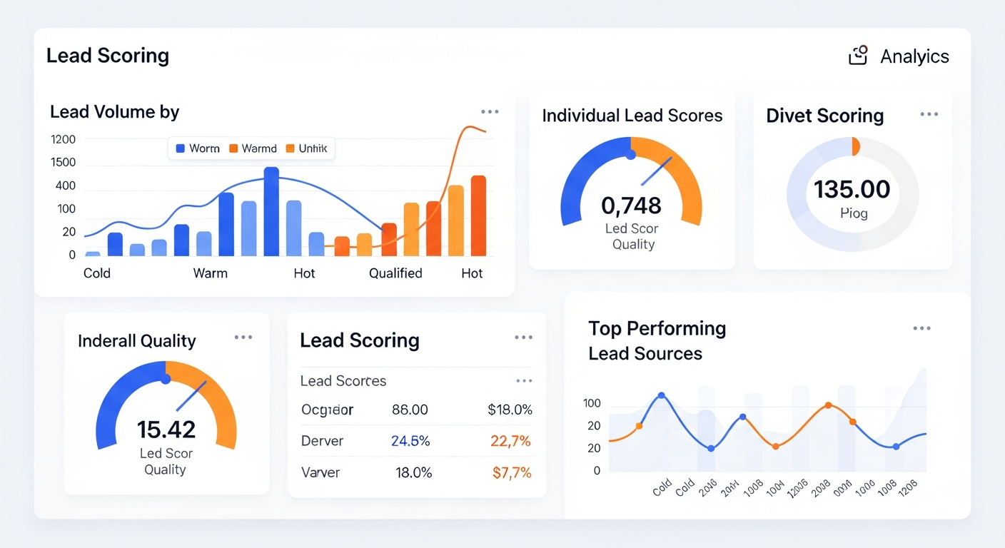 Tableau de bord de scoring et qualification des leads