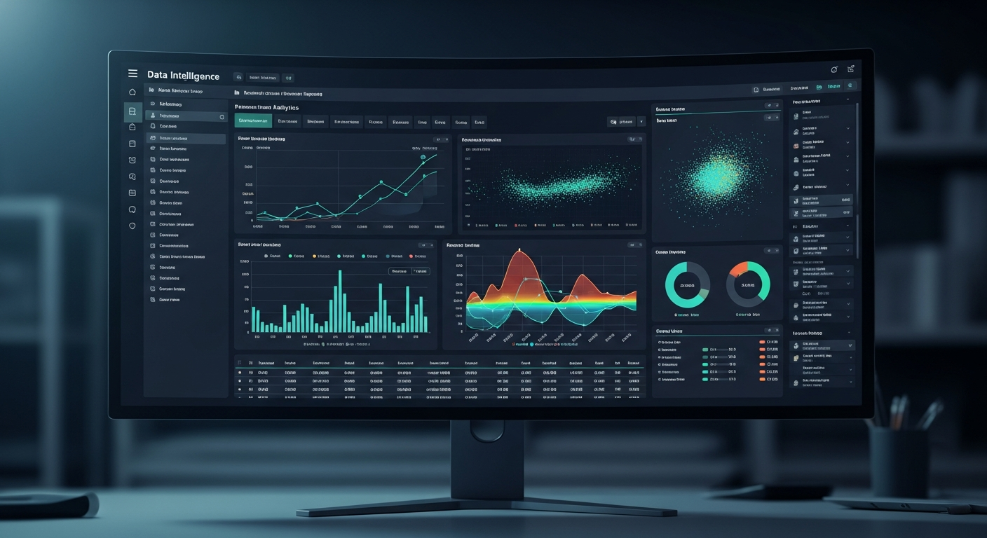 Aperçu du dashboard data avec visualisations avancées