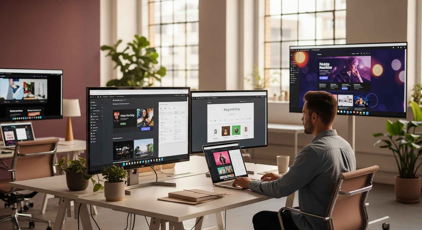 Design site web moderne : 10 exemples no-code inspirants en 2026