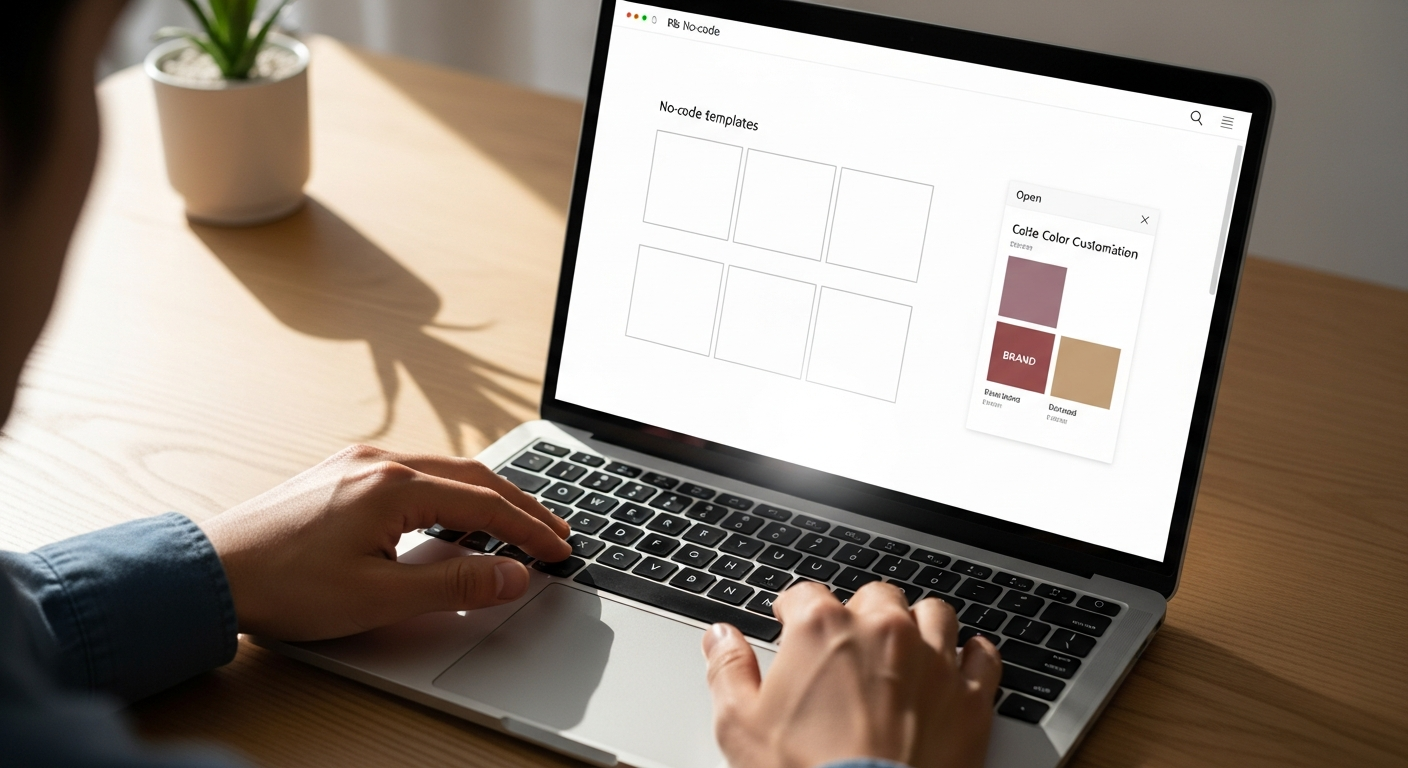 3. Partir d'un template no-code solide, puis le personnaliser intelligemment