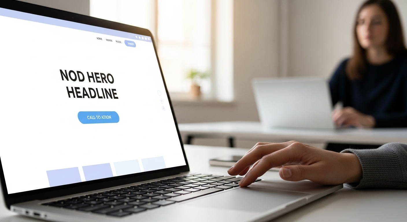 1. Un hero ultra clair, orienté bénéfice et action