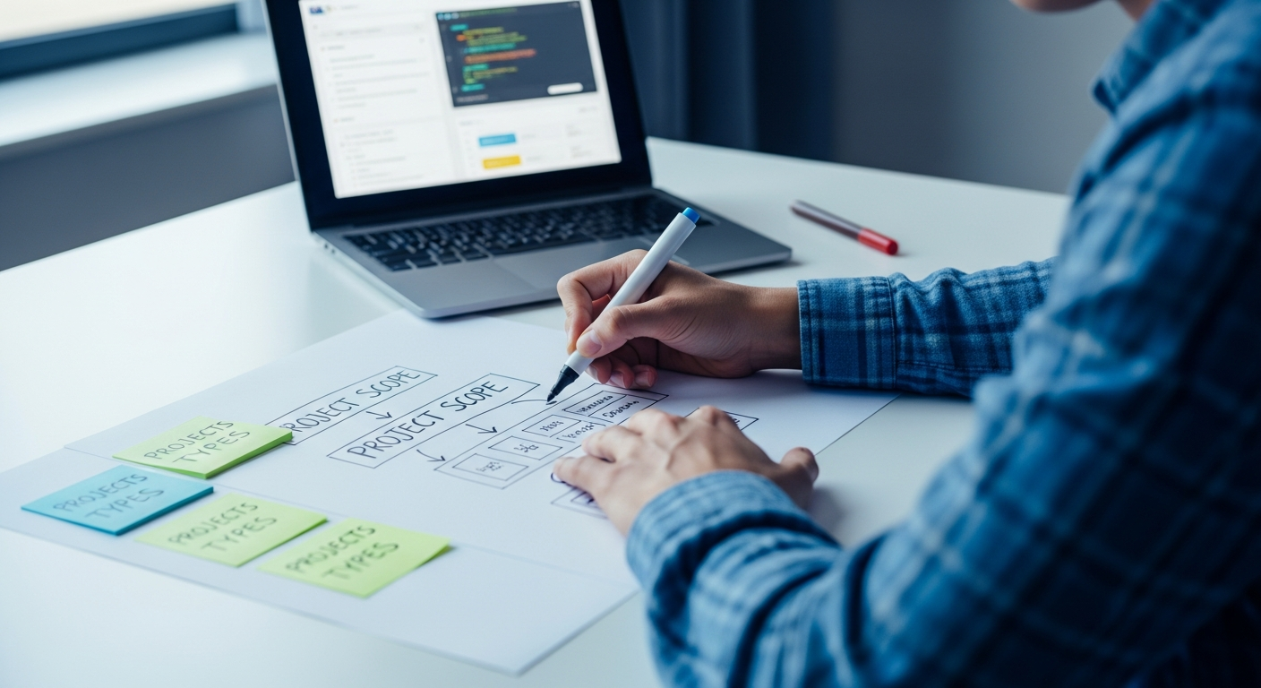 Commencer par le type de projet à construire