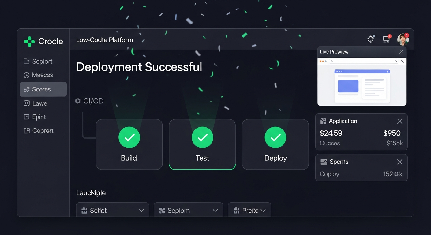 Déploiement d'une application low-code en production