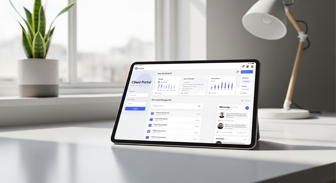 Portail client avec espace personnel et gestion documentaire