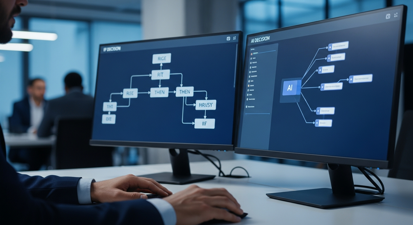 Automatisation classique ou agent IA : quelle différence dans un workflow métier ?