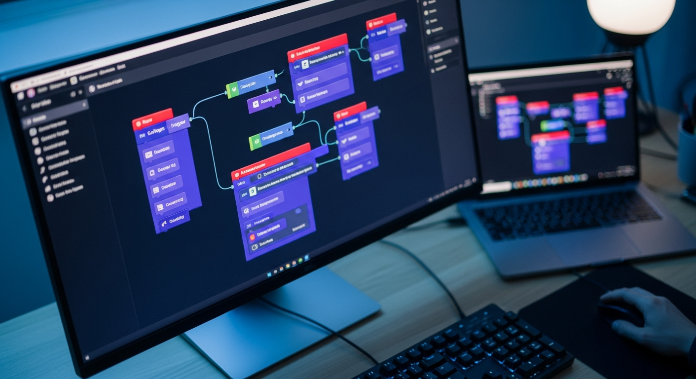Architecture type d'un workflow n8n pour les emails SAV
